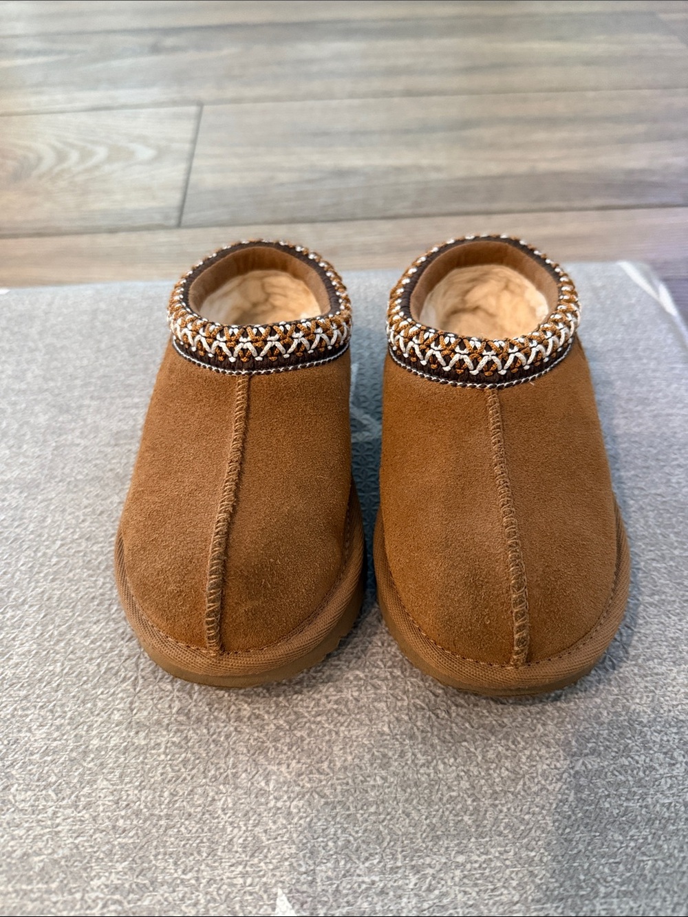 UGG Kids Chestnut Suede Slippers